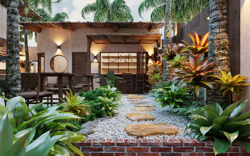 Quán cafe không gian mở phong cách Nhật