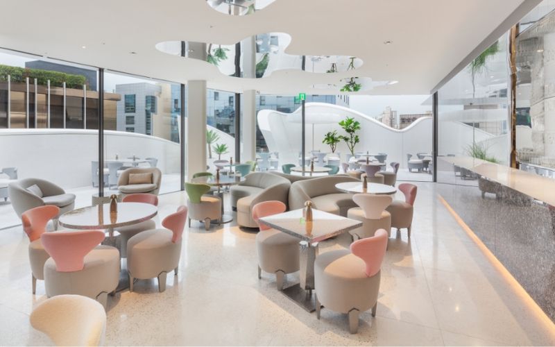 Quán cafe không gian mở phong cách Hàn