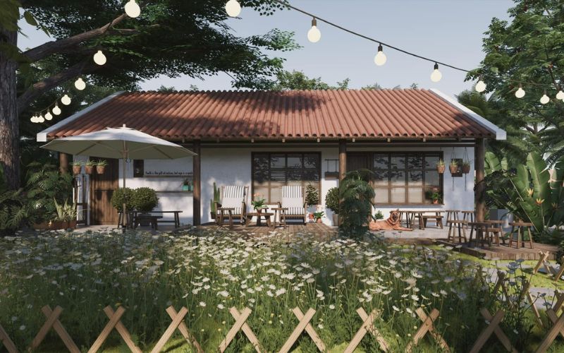 Tổng quan mô hình thiết kế quán cafe sân vườn 500m2 