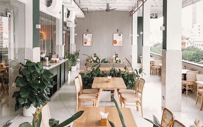 Thiết kế quán trà sữa tropical 
