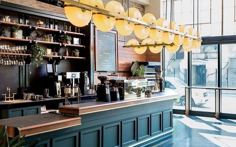 Thiết kế quầy pha chế cà phê