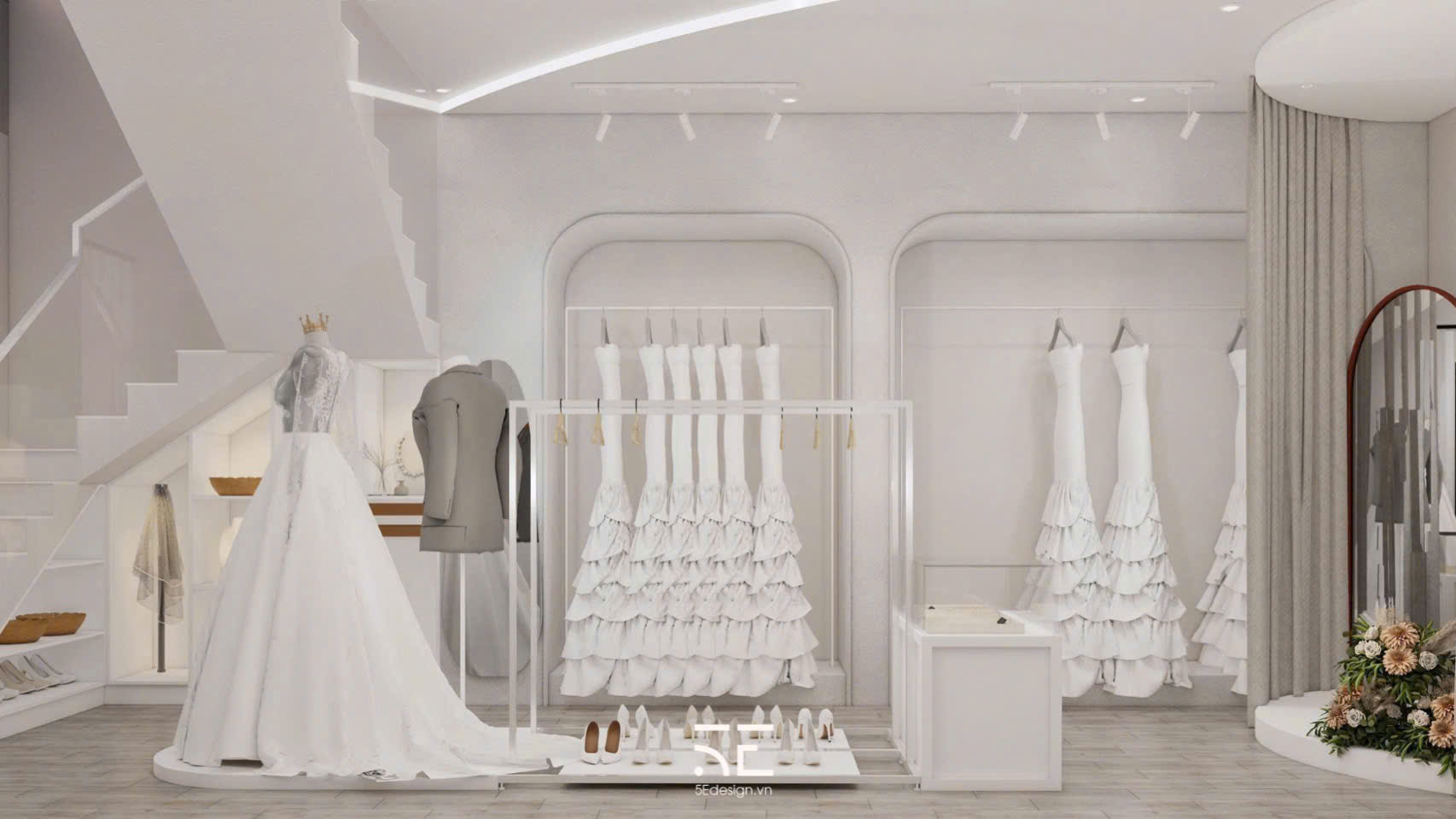 Dự án thiết kế showroom áo cưới Mây Wedding tại Đà Nẵng