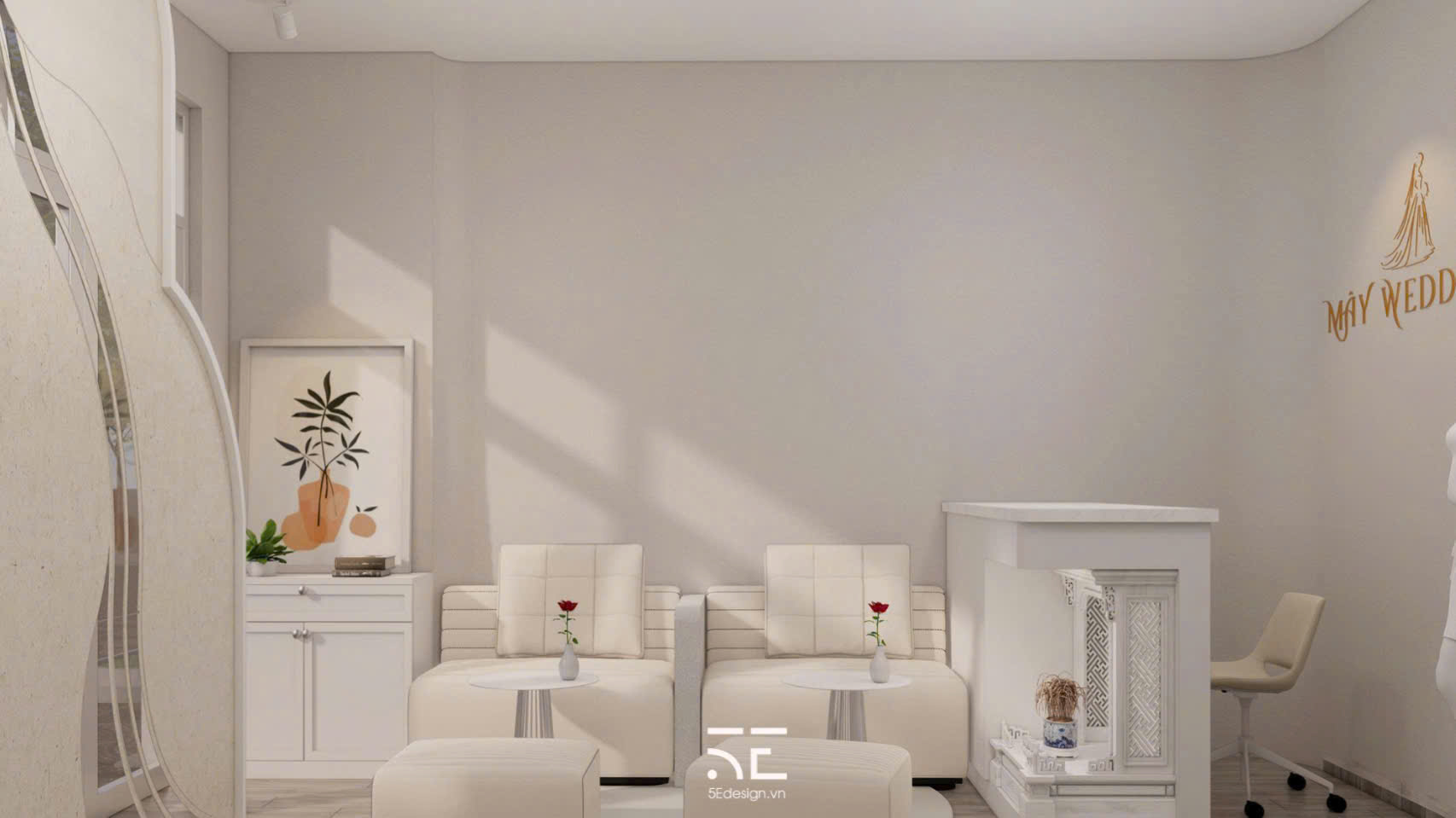 Dự án thiết kế showroom áo cưới Mây Wedding tại Đà Nẵng