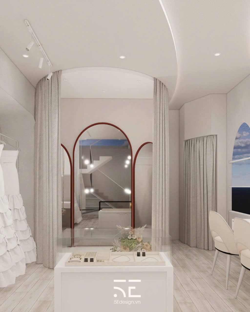 Dự án thiết kế showroom áo cưới Mây Wedding tại Đà Nẵng