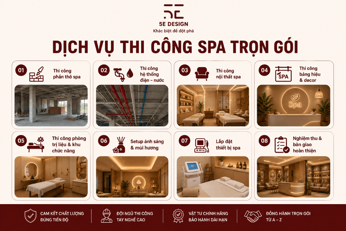 Dịch vụ thi công spa trọn gói