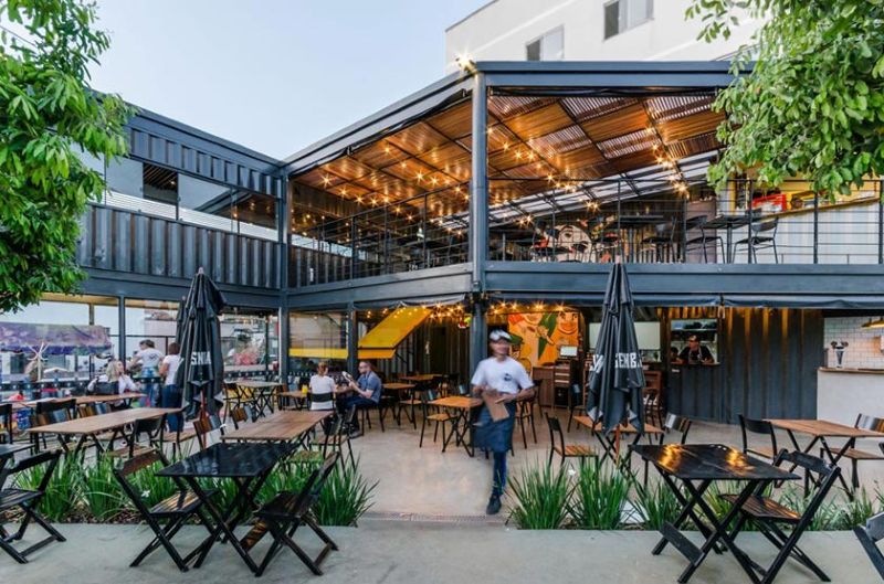 Thiết kế cafe Industrial Container 
