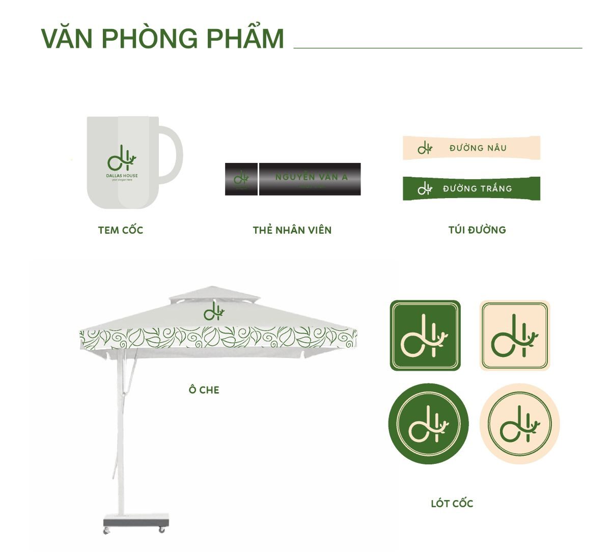 Thiết kế bộ nhận diện thương hiệu DALLAS HOUSE