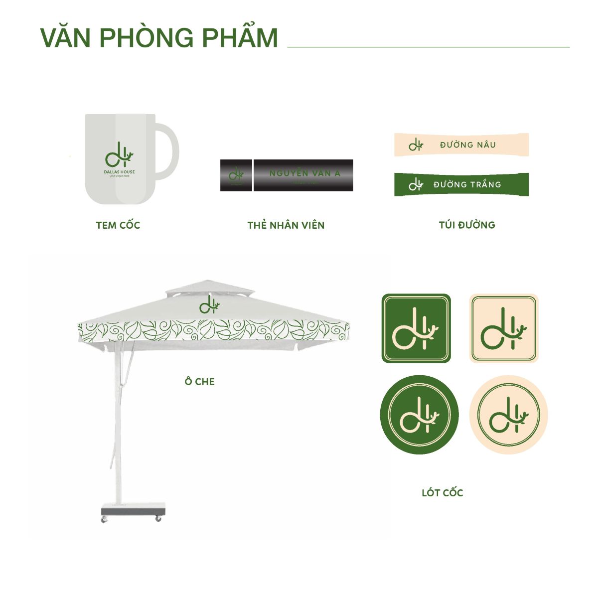 Thiết kế bộ nhận diện thương hiệu DALLAS HOUSE 