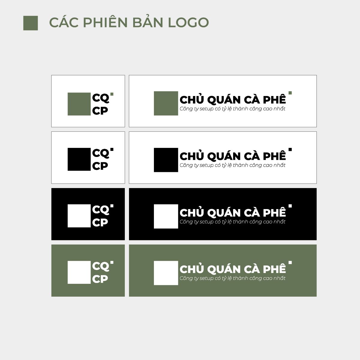 Thiết kế bộ nhận diện thương hiệu CQCP 