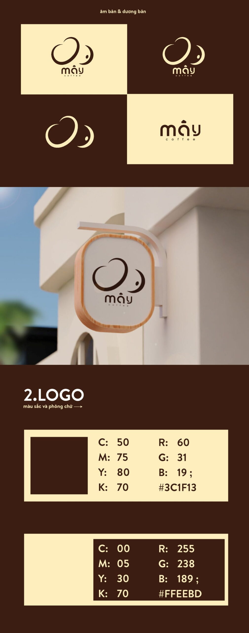 Thiết kế bộ nhận diện thương hiệu MAY COFFEE 