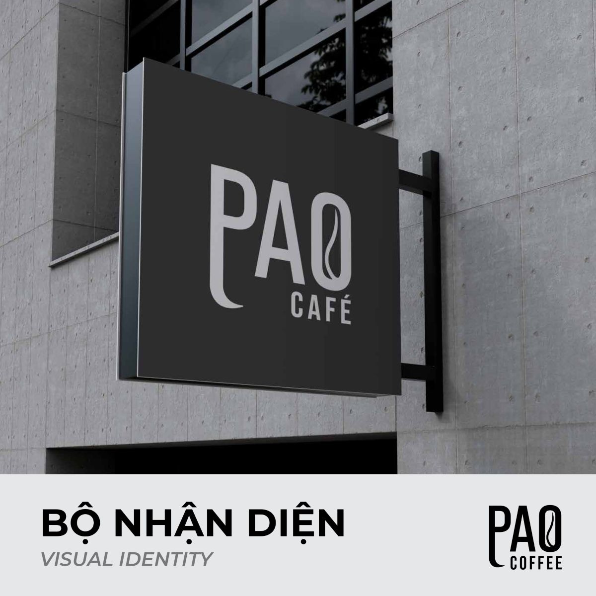 Thiết kế bộ nhận diện thương hiệu PAO CAFÉ