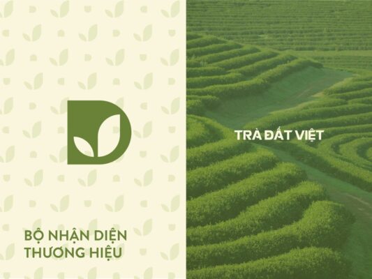 Thiết kế bộ nhận diện thương hiệu Trà Đất Việt