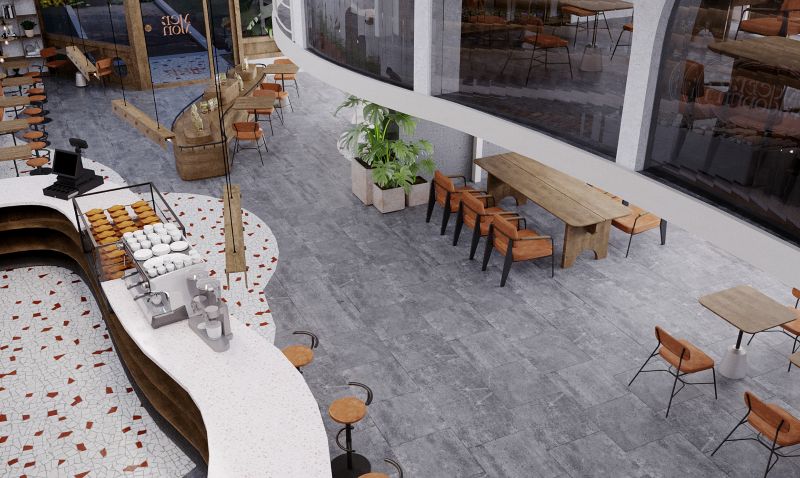 Không gian nội thất theo phong cách Industrial Modern 