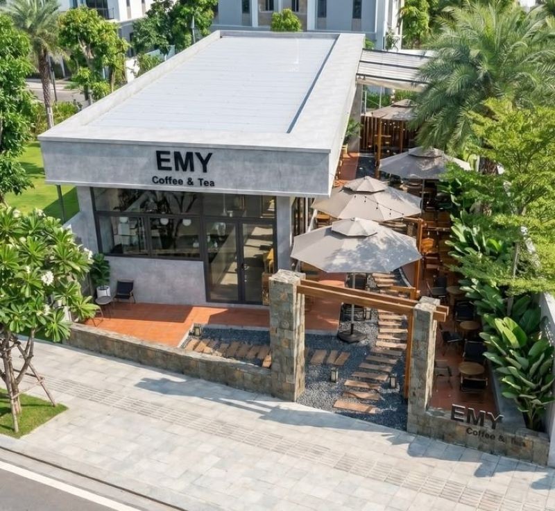 thiết kế quán cafe kết hợp nhà ở