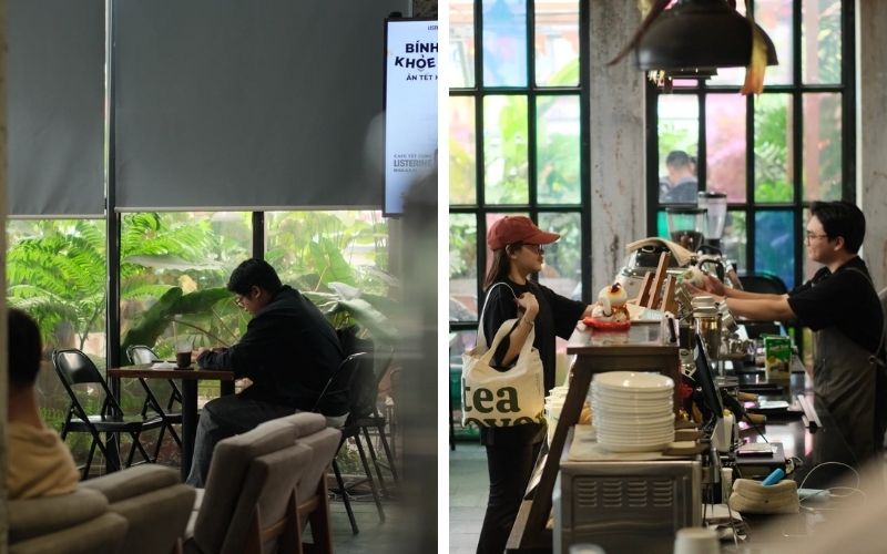 Thiết kế Roastery và khu pha chế 