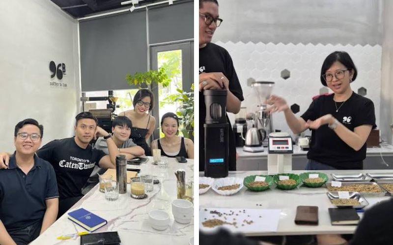 Thiết kế quán cafe phong cách industrial kết hợp workshop