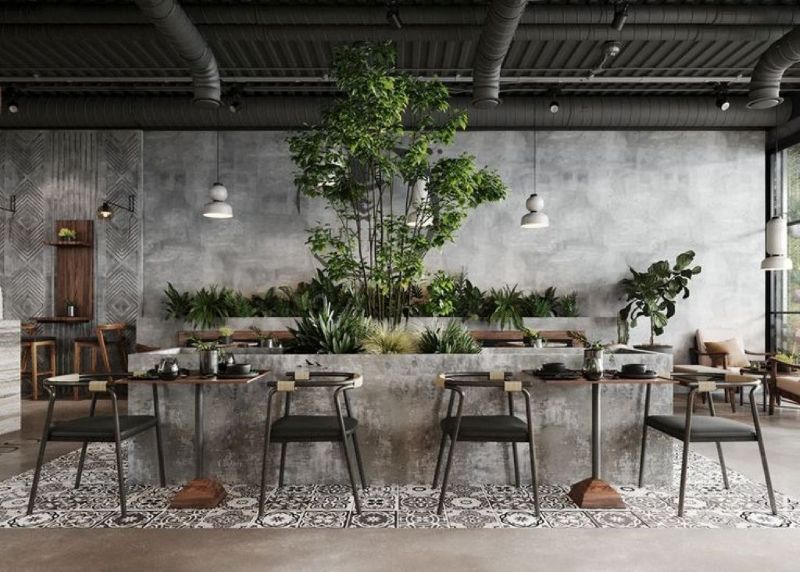 Những vật liệu đặc trưng của cafe phong cách Industrial 